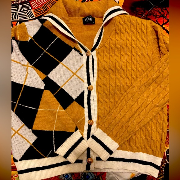 Patchy Sailor Collar Cardigan, EUC - Picture 5 of 6